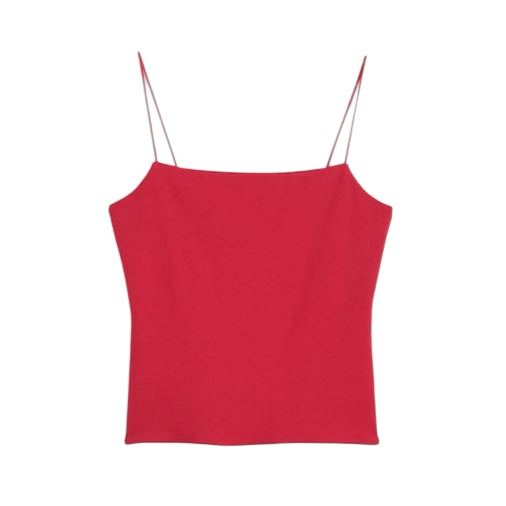 Madewell Squareneck Tank Top in Watermelon